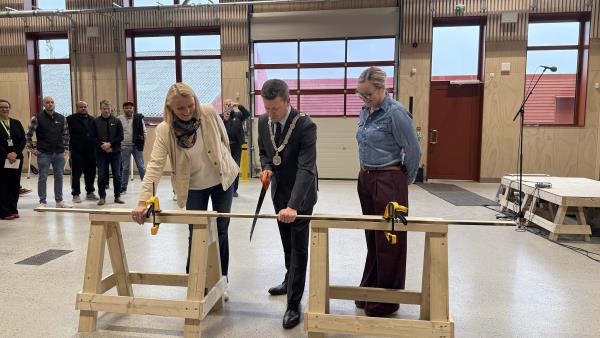 Lenke til artikkel: Nytt skolebygg gir yrkesfagene et løft på Øksnevad