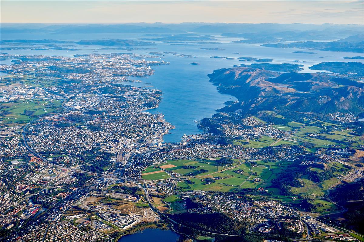 Luftfoto av Nord-Jæren - Klikk for stort bilde